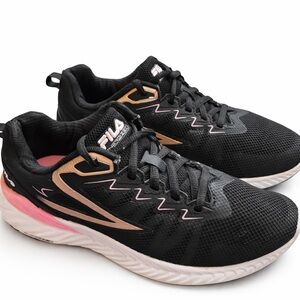 Fila Trazoros 4 Energized Running Shoes Women’s 7 Black Rose Gold